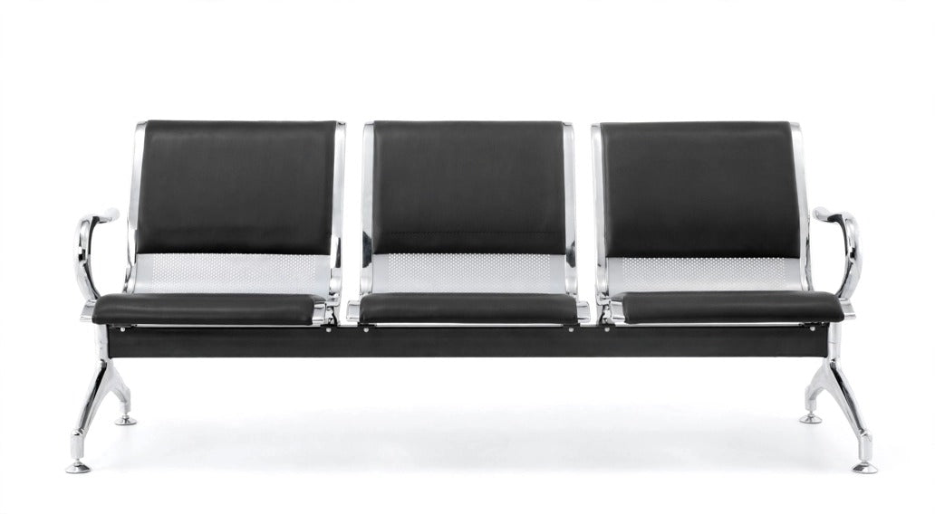 BENCH Basic NEGRA Espera 3 Plazas | IPEG GROUP