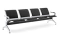 BENCH PLUS Negra Espera 4 Plazas | IPEG GROUP